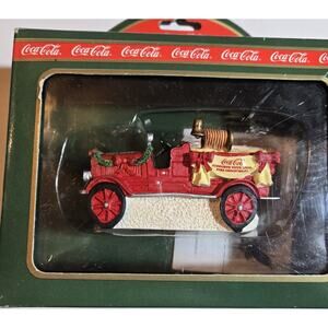 1994 Coca-Cola Town Square Collection Station #14 Fire Truck - Item 64323 - NIB